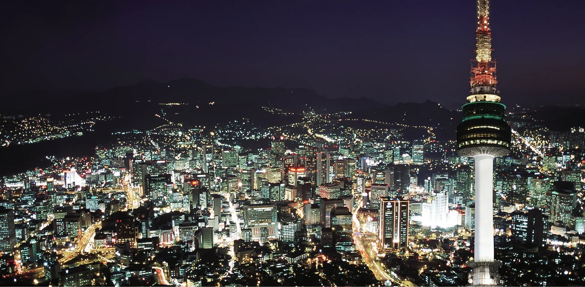 N서울타워에서 내려다본 서울 야경